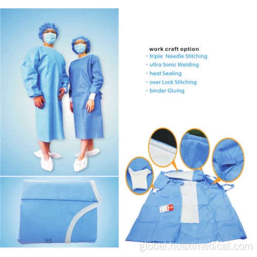 Disposable Surgical Gown Sterile Disposable non-woven surgical gown Supplier